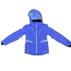 Girls Obermeyer Ski Jacket Size S Purple Blue